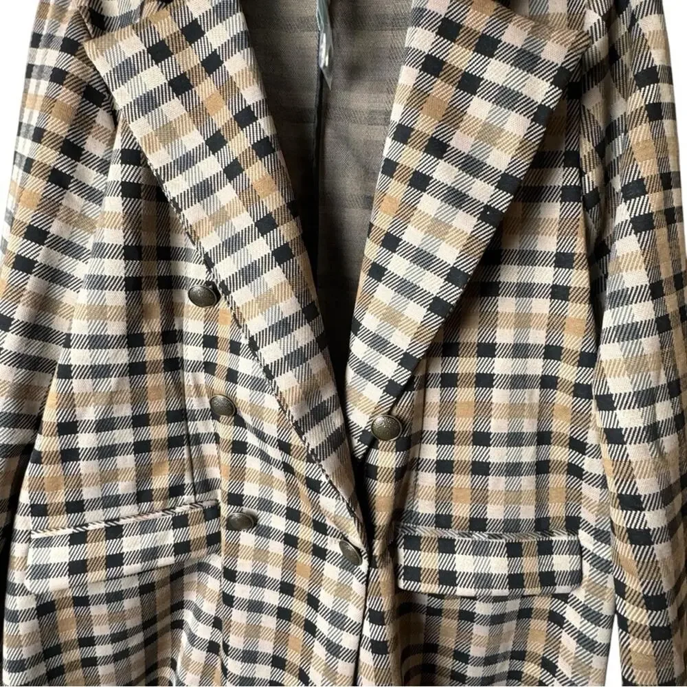 Maurices women's Stripe Plaid  Trendy Style Blazer Sz XL  NWT - Picture 3 of 11